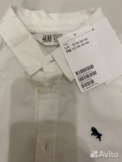 Рубашка нм новая 116 белая
