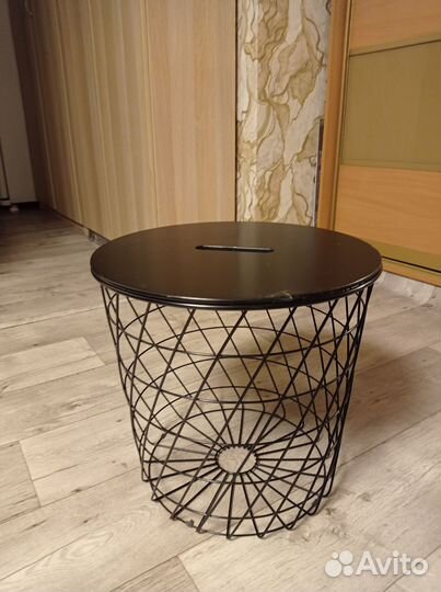 Журнальный столик IKEA с корзиной