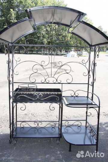 Мангал с печкой