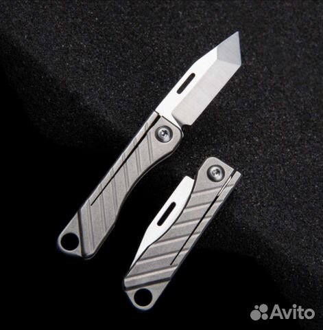 Титановый нож - наключник - острый - удобный