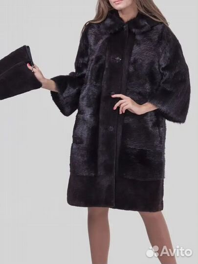 Шуба нутрия. стриженая нутрия