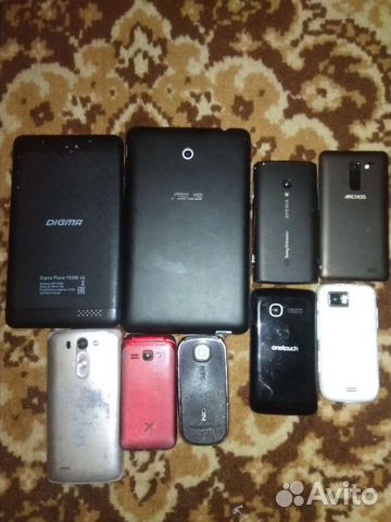 Телефоны и планшеты на запчасти