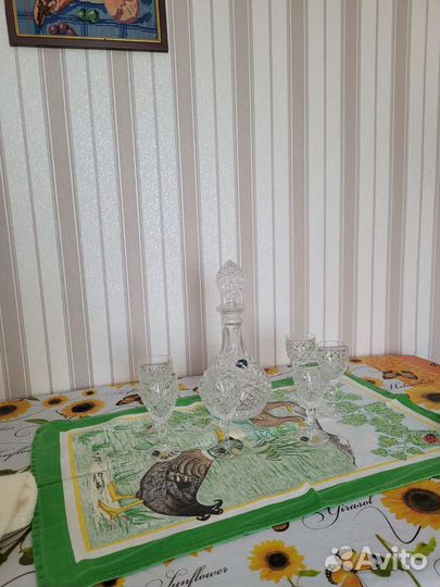 Графин хрустальный богемия чехия