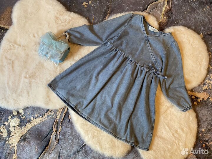Джинсовое платье H&M новое. Размер 110/116
