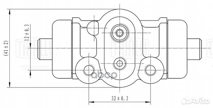 Цилиндр торм. для а/м Mazda 323 (85) задний