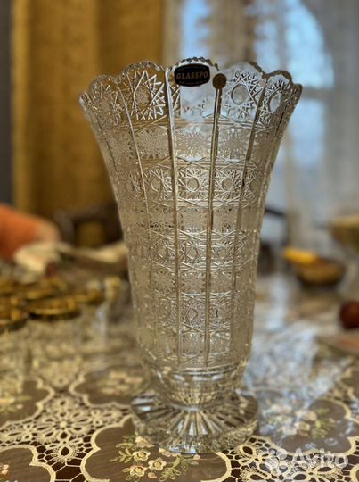 Хрустальная ваза чехия