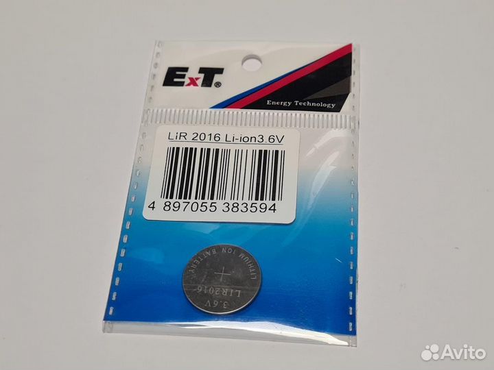 Аккумулятор ET LIR2016 PK1