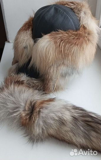 Шапка мужская лисья