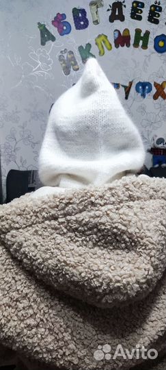 Капор из пуха норки, р-р52-58