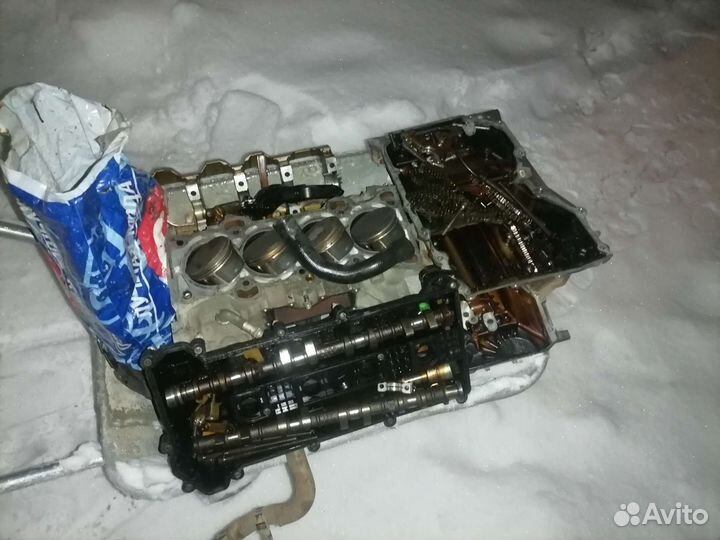 Двигатель от мазды 3 LF 2.0 щуп в гбц