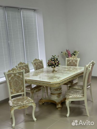 Комплект стол 6 стульев