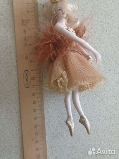 Елочная игрушка балерина фарфор
