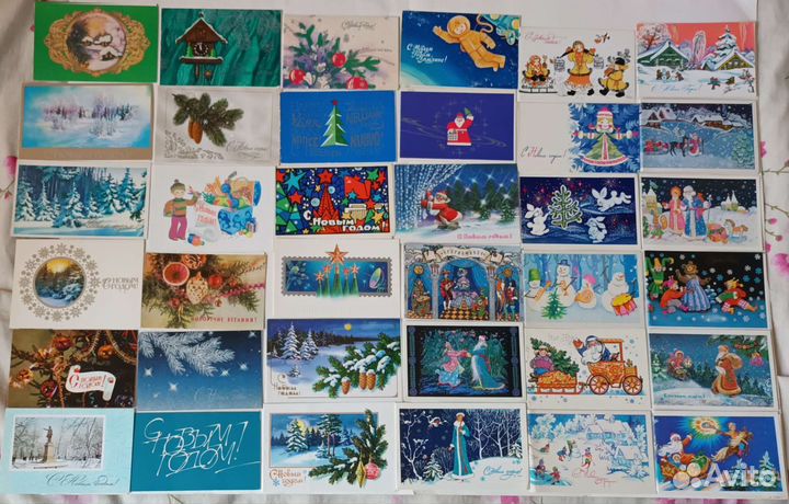 Открытки советские СССР новый год 3