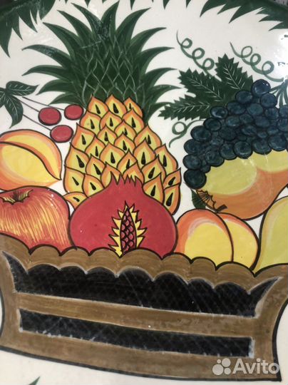 Ляган с рисунком фрукты