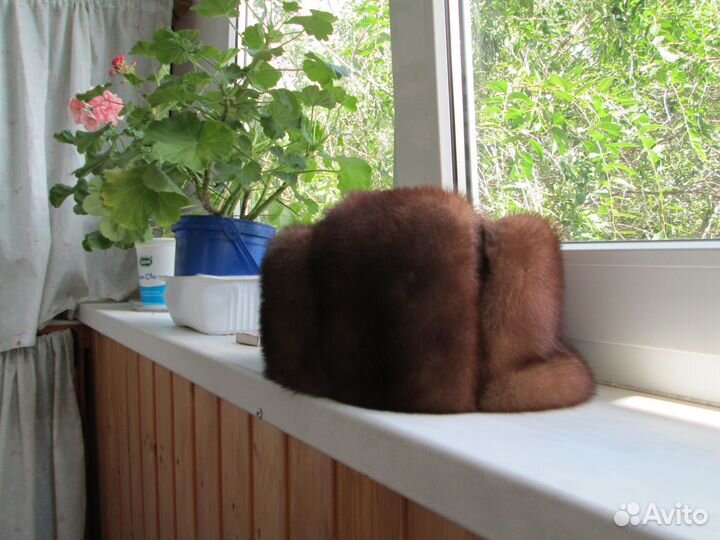 Норковая шапка мужская