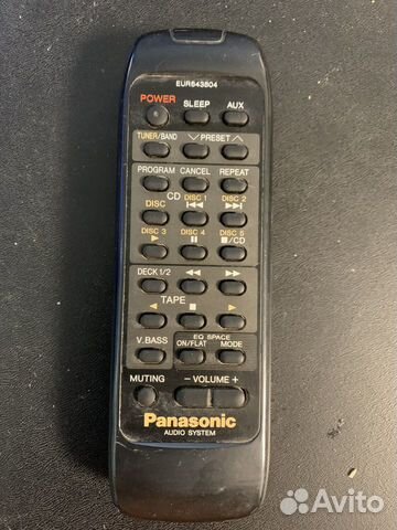 EUR643804 пульт для музыкального центра Panasonic