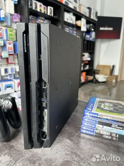 Sony playstation 4 PS4 Pro 7108b 1tb с играми