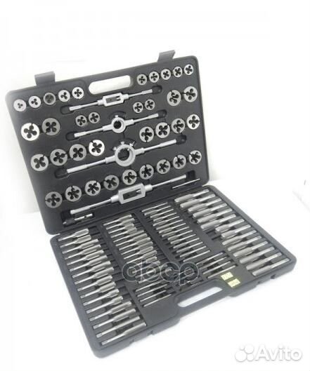 Набор метчиков и плашек 110 пр: М2 - М18 с держ