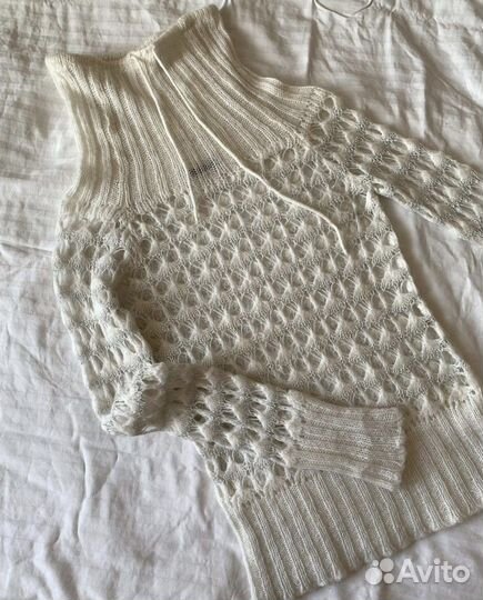 Джемпер сетка вязаный Sisley