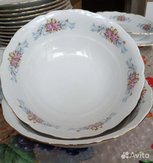 Столовой винтажный сервиз (Чехословакия), новый