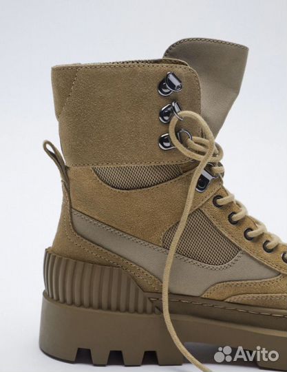 Ботинки замшевые демисезонные Zara новые 38