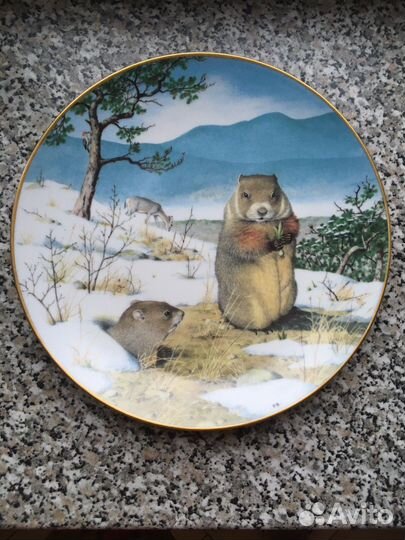 Настенная тарелка Franklin Porcelain, редкая