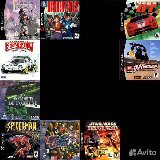 Игры штамповка из 2000х для Sega Dreamcast games