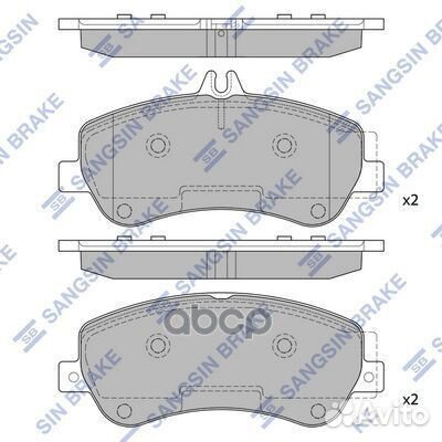 Колодки тормозные MB (X204) 08- передн. SP2330