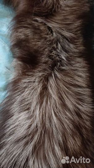 Меховой воротник из лисьей шерсти
