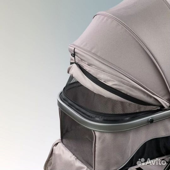 Детская коляска Luxmom 558 3в1 коричневый