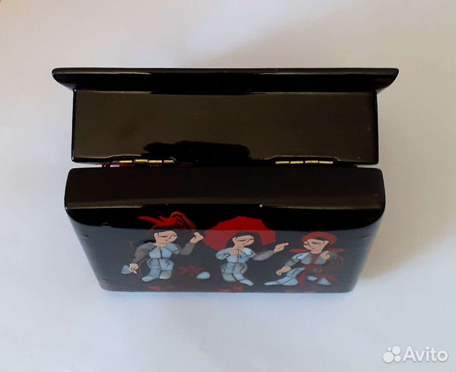 Деревянная шкатулка перламутр роспись