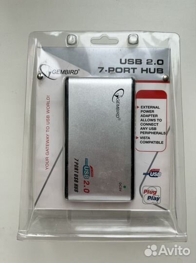Разветвитель USB 2.0 Gembird UHB-C247