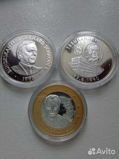 Медали (жетоны) серебро Германия