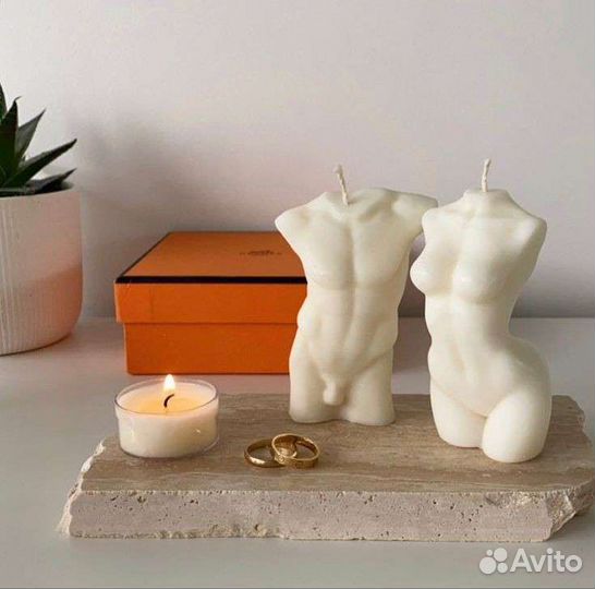 Свечи мужской и женский торс