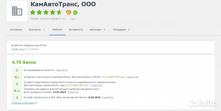 Готовая фирма ООО с ати