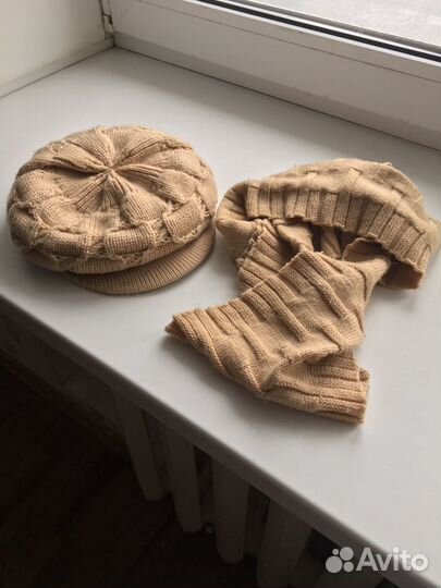 Шапочка с шарфом