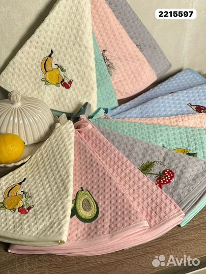 Вафельные полотенца круглые