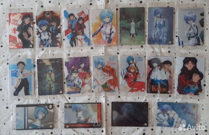 Евангелион японские карточки