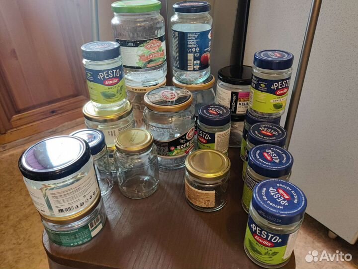 Банки стеклянные с крышками пакетом