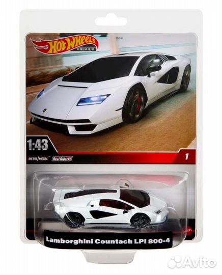 Hot Wheels Premium 1/43 Lambo Countach white