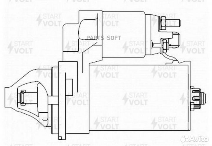 Стартер BMW 5 F10 (11) /3 F30 (12) /X3 F25 (11) 2.0I AT 2,1кВт LST2610 startvolt