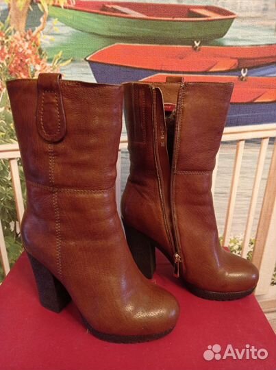 Сапоги натуральная кожа
