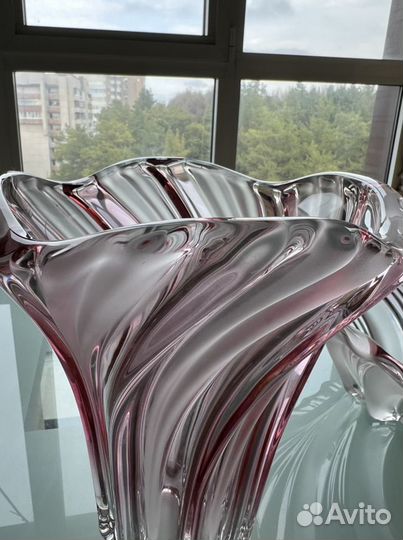 Ваза Богемское стекло. Чехословакия