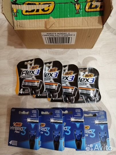 Кассеты BIC Flex 3 Hybrid 4шт (оригинал)