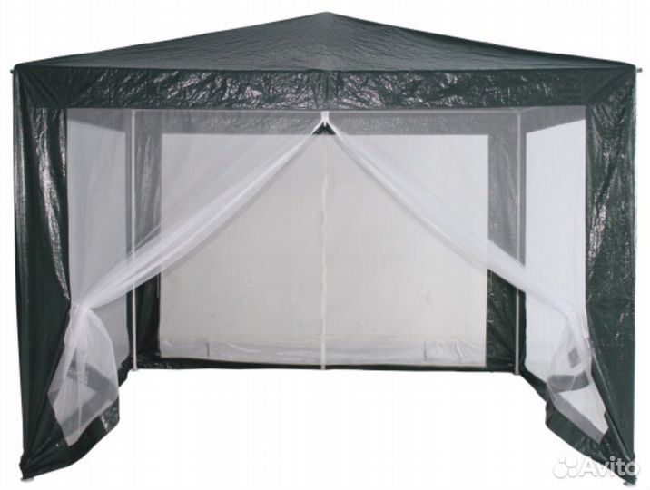 Павильон садовый 3х3м зелёный беседка Новый