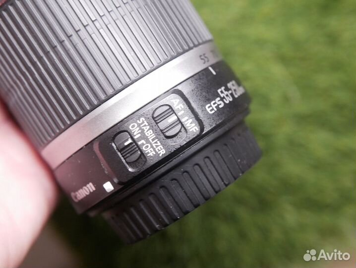 Со стабом EFs canon 55-250 4-5,6 IS