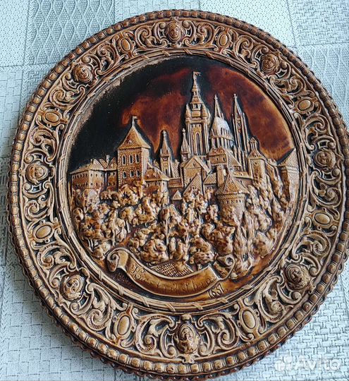 Панно. Резное гипсовое