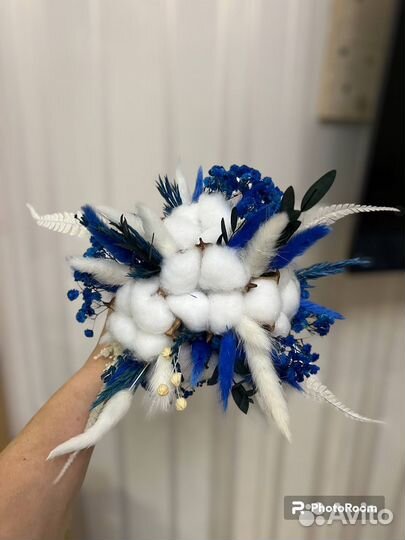 Букет с хлопком