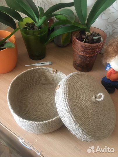 Корзина из джута