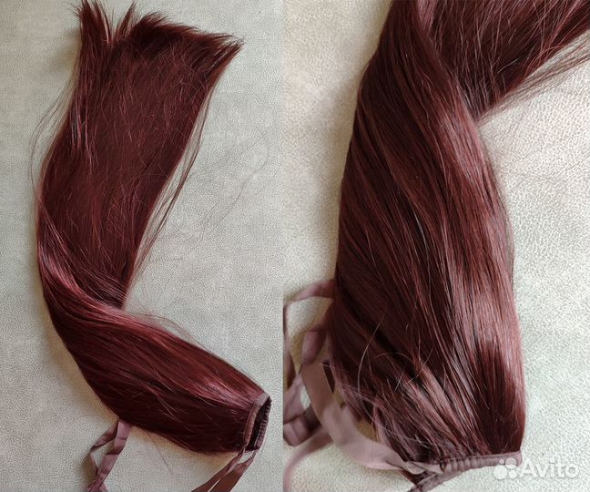 Трессы красно-рыжие длинные (2 вида)